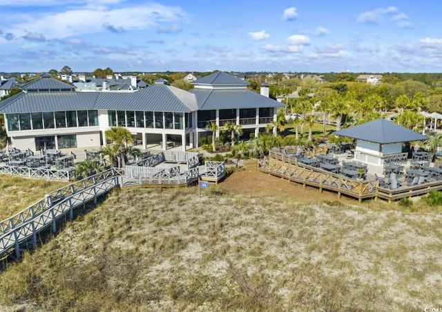 95 Sanderling Ave, Georgetown, SC 29440 - rear view of house featuring a standing seam roof and metal roof