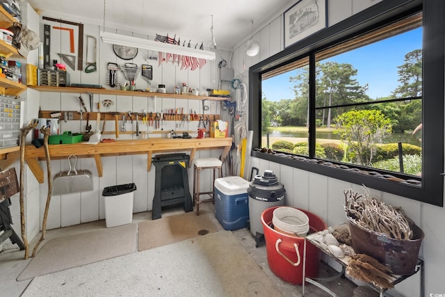 95 Sanderling Ave, Georgetown, SC 29440 - miscellaneous room with a workshop area