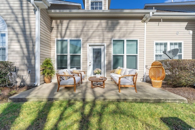 4378 Willoughby Ln Unit 4378, Myrtle Beach, SC 29577 - rear view of house featuring a patio area and outdoor lounge area