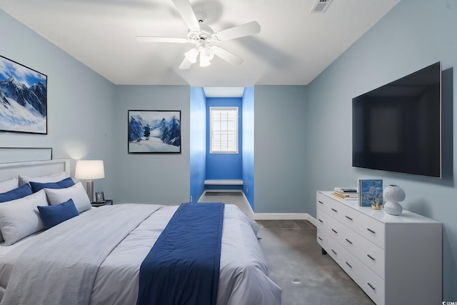 4378 Willoughby Ln Unit 4378, Myrtle Beach, SC 29577 - carpeted bedroom with ceiling fan and baseboards