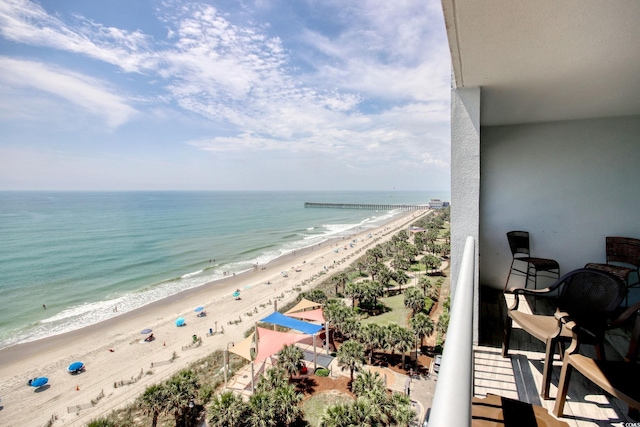 504 N Ocean Blvd Unit 1106, Myrtle Beach, SC 29577 - water view with nearby beach