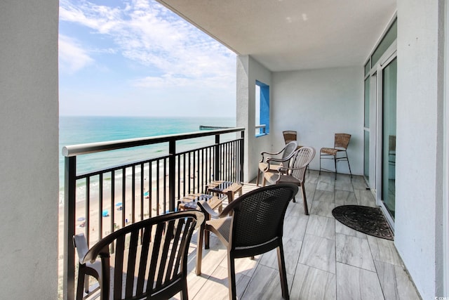504 N Ocean Blvd Unit 1106, Myrtle Beach, SC 29577 - balcony with a water view
