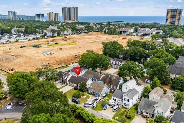 9580 Kings Rd, Myrtle Beach, SC 29572 - aerial perspective of suburban area with a large body of water