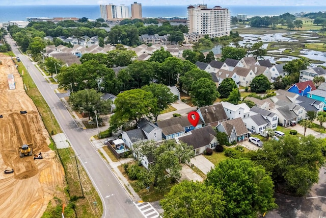 9580 Kings Rd, Myrtle Beach, SC 29572 - aerial perspective of suburban area with a large body of water