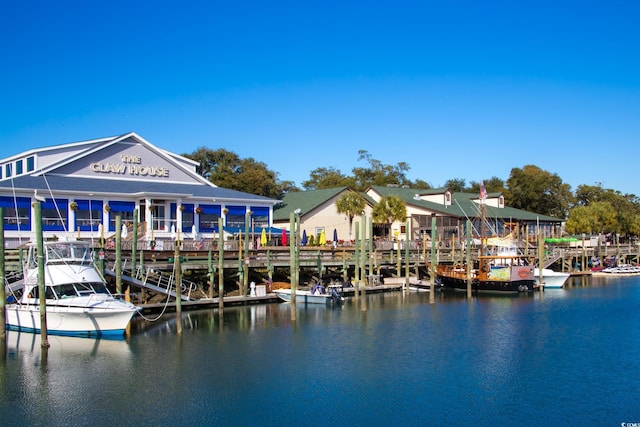 1200 5th Ave N Unit 1207, Surfside Beach, SC 29575 - dock area with a water view