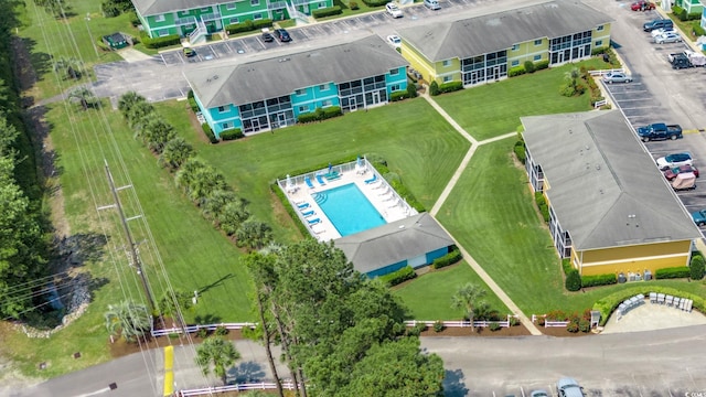 1200 5th Ave N Unit 1207, Surfside Beach, SC 29575 - drone / aerial view of a pool
