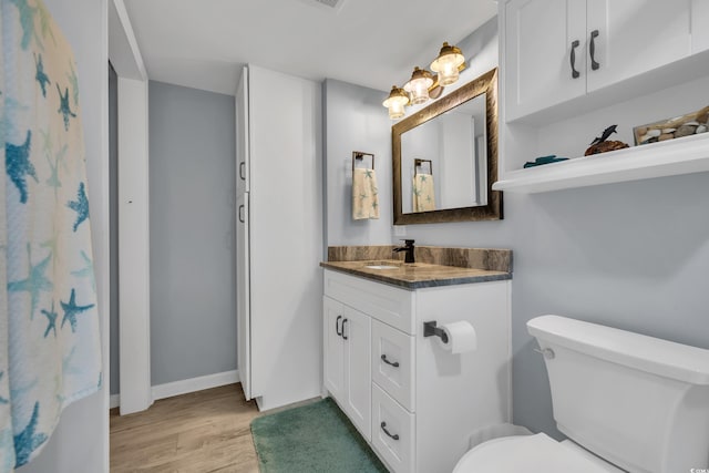 1625 S Ocean Blvd Unit 211, North Myrtle Beach, SC 29582 - bathroom featuring vanity and wood finished floors