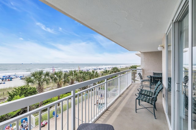 1625 S Ocean Blvd Unit 211, North Myrtle Beach, SC 29582 - balcony featuring view of water and beach