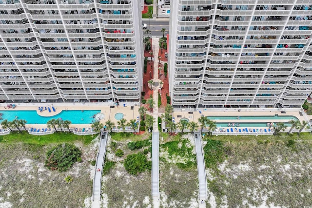 1625 S Ocean Blvd Unit 211, North Myrtle Beach, SC 29582 - drone / aerial view of a pool