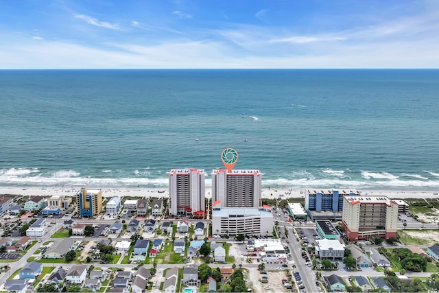 1625 S Ocean Blvd Unit 211, North Myrtle Beach, SC 29582 - drone / aerial view of waterfront with a beach