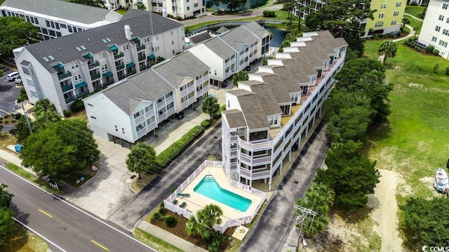 211 N Hillside Dr Unit 204, North Myrtle Beach, SC 29582 - bird's eye view of a pool area