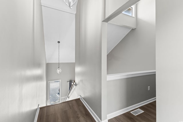 1356 Glenns Bay Rd Unit A202, Surfside Beach, SC 29575 - stairway featuring wood finished floors and baseboards