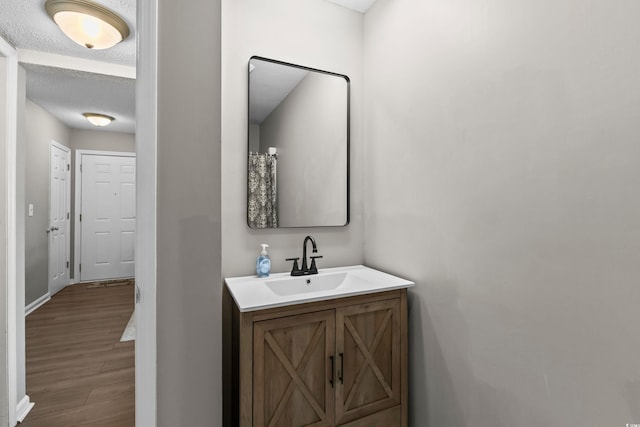 1356 Glenns Bay Rd Unit A202, Surfside Beach, SC 29575 - bathroom featuring vanity and wood finished floors