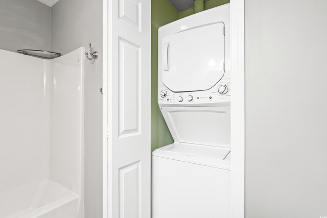 4101 Pinehurst Cir Unit Aa-3, Little River, SC 29566 - laundry room featuring stacked washer / drying machine