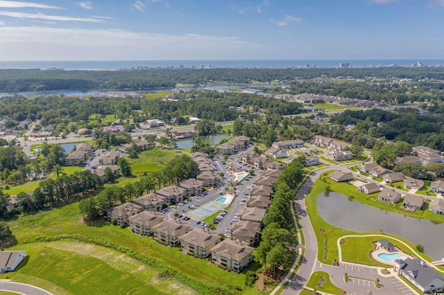 4101 Pinehurst Cir Unit Aa-3, Little River, SC 29566 - aerial overview of property's location with a large body of water and nearby suburban area