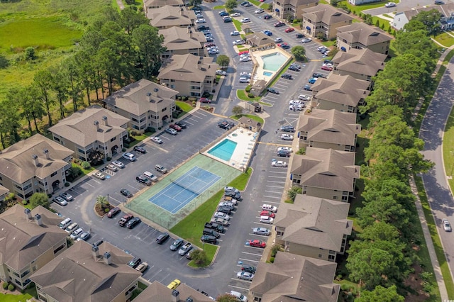4101 Pinehurst Cir Unit Aa-3, Little River, SC 29566 - aerial overview of property's location featuring a pool area and nearby suburban area