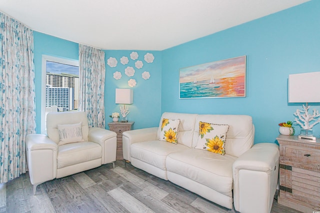 161 Sea Watch Dr Unit 601, Myrtle Beach, SC 29572 - living room with wood finished floors