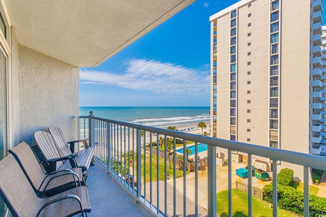 161 Sea Watch Dr Unit 601, Myrtle Beach, SC 29572 - balcony featuring view of water and beach
