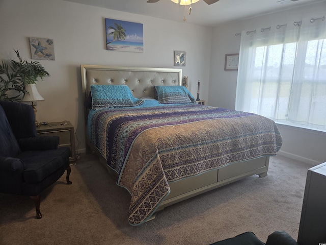 297 Harvest Ridge Way, Conway, SC 29527 - carpeted bedroom with ceiling fan and baseboards
