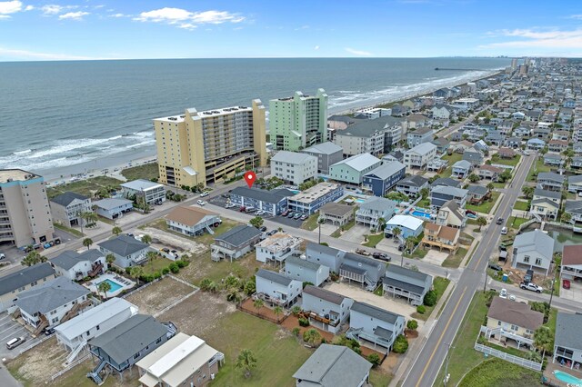 5409 N Ocean Blvd Unit 100, North Myrtle Beach, SC 29582 - aerial view of waterfront with a beach