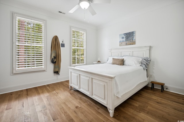 346 Tuckers Rd Unit A, Pawleys Island, SC 29585 - bedroom with light wood-style floors, baseboards, and ceiling fan