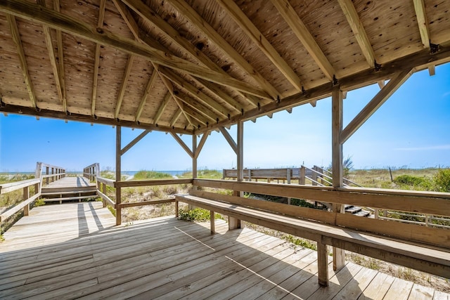 346 Tuckers Rd Unit A, Pawleys Island, SC 29585 - view of wooden deck