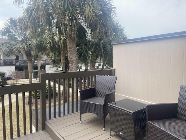 10200 Lake Shore Dr Unit 4, Myrtle Beach, SC 29572 - view of wooden terrace
