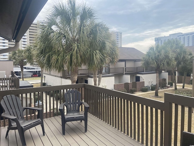 10200 Lake Shore Dr Unit 4, Myrtle Beach, SC 29572 - view of wooden deck