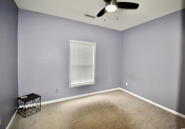 126 Clovis Cir, Myrtle Beach, SC 29579 - unfurnished room with ceiling fan, carpet floors, and baseboards