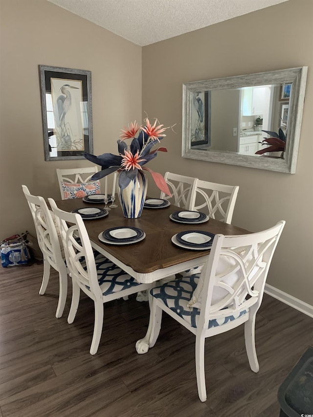 1432 Seahouse Ct, Surfside Beach, SC 29575 - dining room with wood finished floors and a textured ceiling