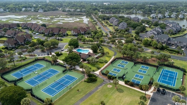 341 S Dunes Dr Unit C-34, Pawleys Island, SC 29585 - aerial view of residential area with a large body of water