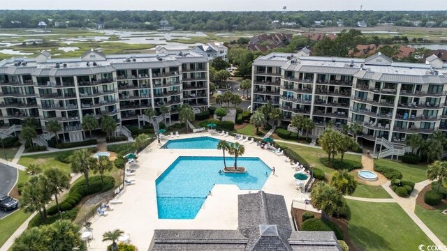 341 S Dunes Dr Unit C-34, Pawleys Island, SC 29585 - community pool with a patio