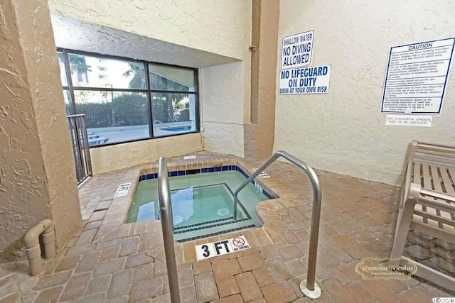 2001 S Ocean Blvd Unit 815, Myrtle Beach, SC 29577 - view of pool featuring an in-ground hot tub