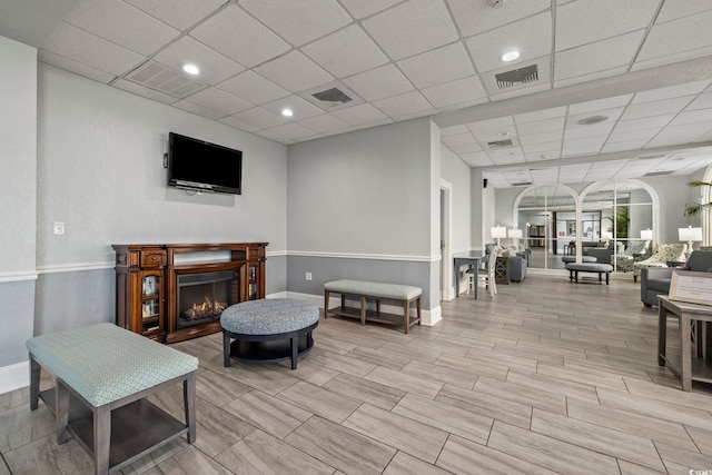 2001 S Ocean Blvd Unit 815, Myrtle Beach, SC 29577 - community lobby featuring a paneled ceiling and recessed lighting
