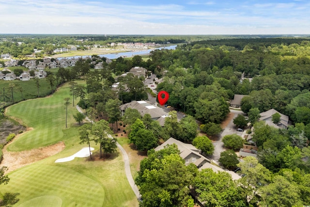 1551 Spinnaker Dr Unit 5312, North Myrtle Beach, SC 29582 - drone / aerial view of a golf course and a large body of water