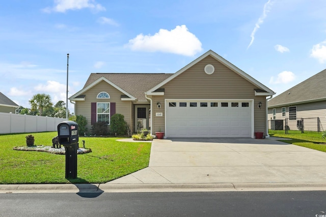 1068 Lizzie Ln, Surfside Beach, SC 29575 - view of front of property with concrete driveway and an attached garage