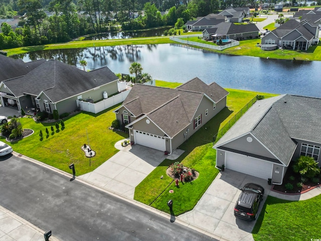 1068 Lizzie Ln, Surfside Beach, SC 29575 - aerial perspective of suburban area with a nearby body of water