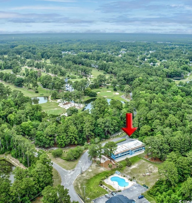 610 Putters Ln Unit H209, Little River, SC 29566 - aerial view of property and surrounding area with a large body of water and a pool