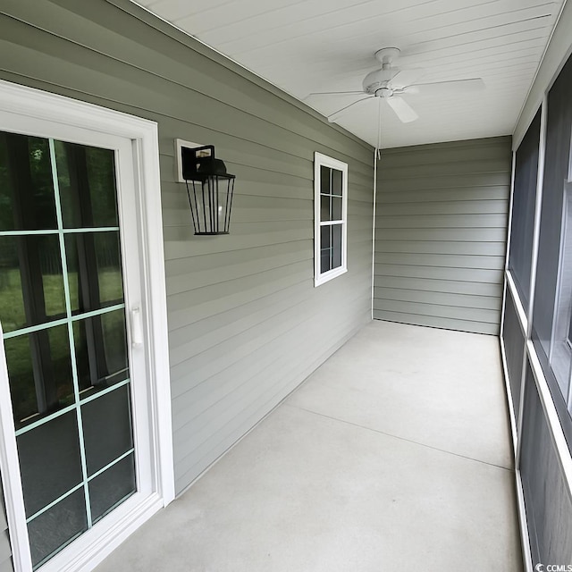 541 Irees Way, Longs, SC 29568 - unfurnished sunroom with ceiling fan