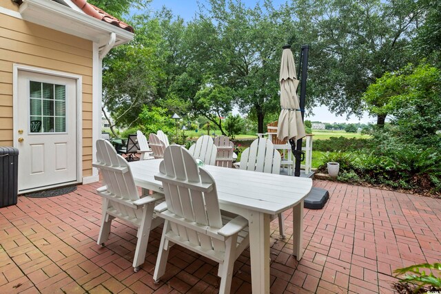 1501 Harbor Dr, North Myrtle Beach, SC 29582 - view of patio featuring outdoor dining space
