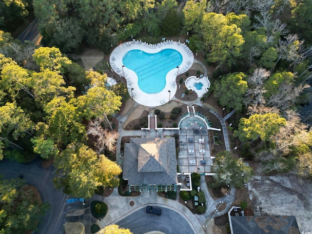 1501 Harbor Dr, North Myrtle Beach, SC 29582 - drone / aerial view of a pool area