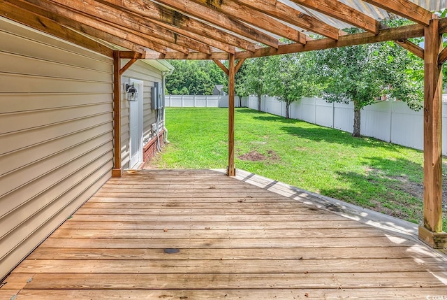553 Fox Chase Dr, Conway, SC 29527 - wooden terrace featuring a pergola