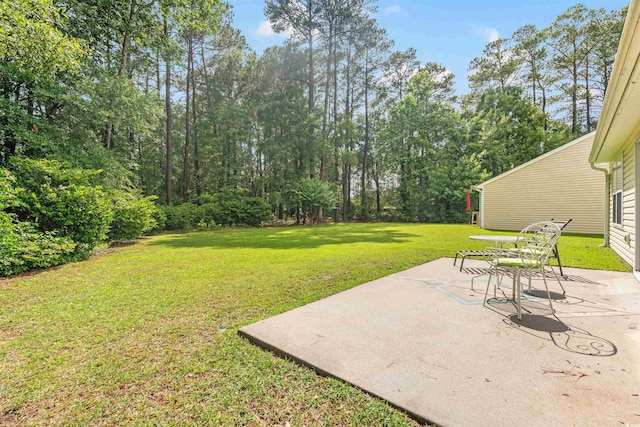 396 Mckendree Ln, Myrtle Beach, SC 29579 - view of grassy yard with a patio