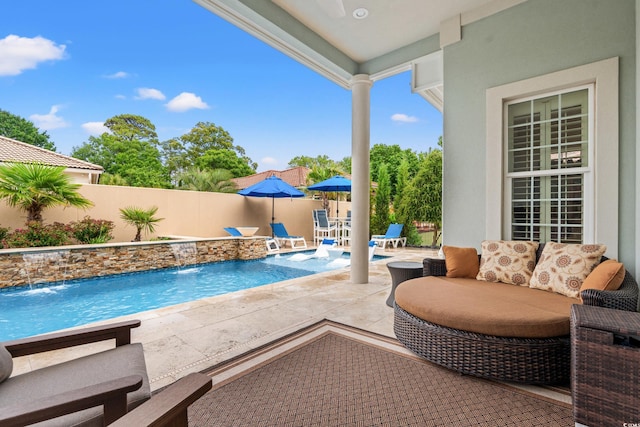 7545 Ventura Ct, Myrtle Beach, SC 29572 - view of pool with a patio and a fenced backyard