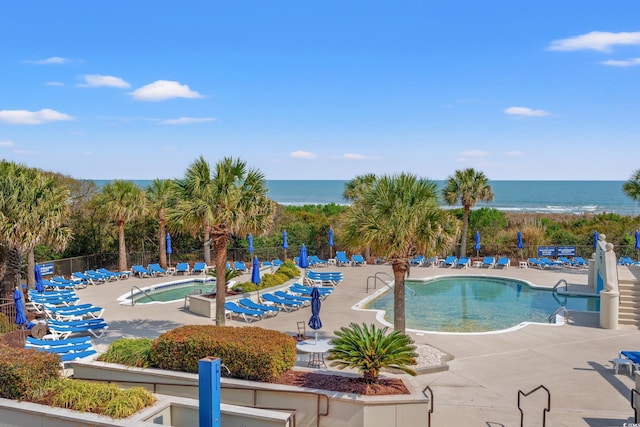 7545 Ventura Ct, Myrtle Beach, SC 29572 - community pool with a patio and a water view