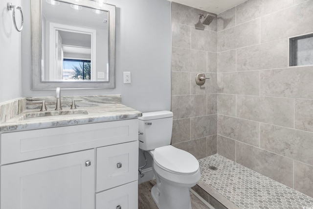 601 Mitchell Dr Unit 207, Myrtle Beach, SC 29577 - bathroom with tiled shower and vanity