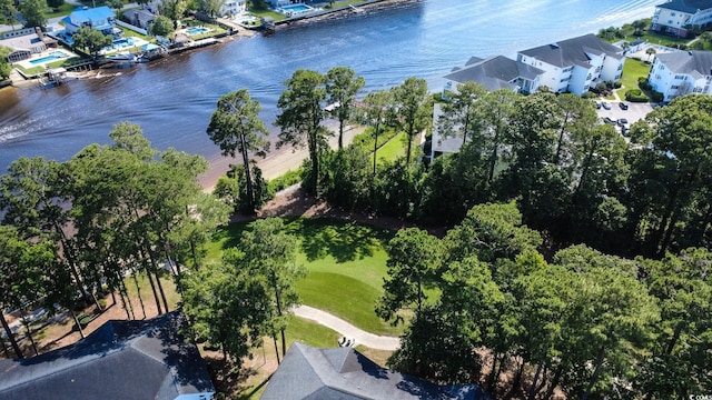 698 Riverwalk Dr Unit 304, Myrtle Beach, SC 29579 - aerial perspective of suburban area featuring a large body of water