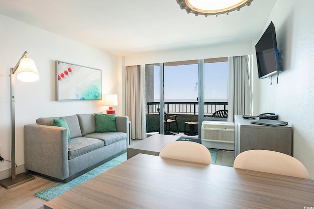 2401 S Ocean Blvd Unit 557, Myrtle Beach, SC 29577 - living area featuring wood finished floors