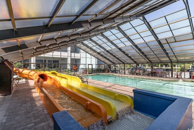 2401 S Ocean Blvd Unit 557, Myrtle Beach, SC 29577 - indoor community pool with a water slide