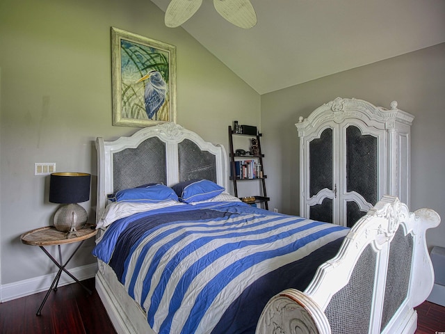 1635 Southwood Dr, Surfside Beach, SC 29575 - bedroom featuring wood finished floors and lofted ceiling
